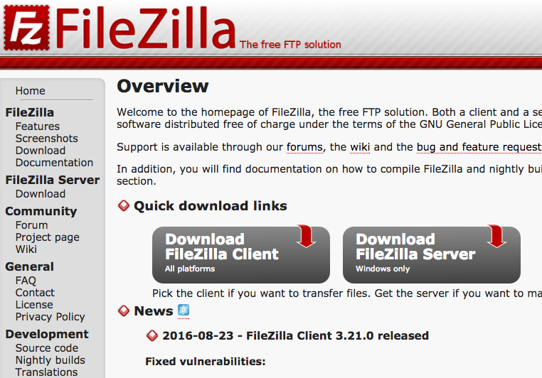 filezilla